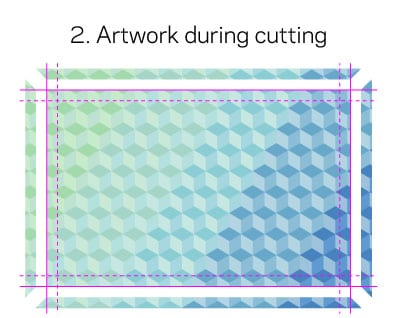 Bleed Guide | Artwork during cutting