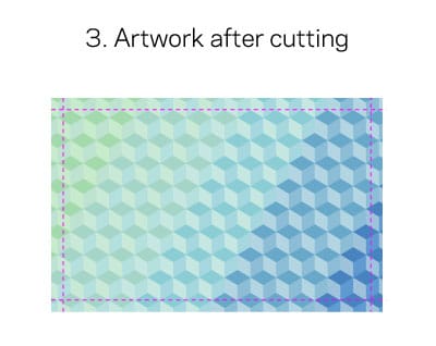 Bleed Guide | Artwork after cutting