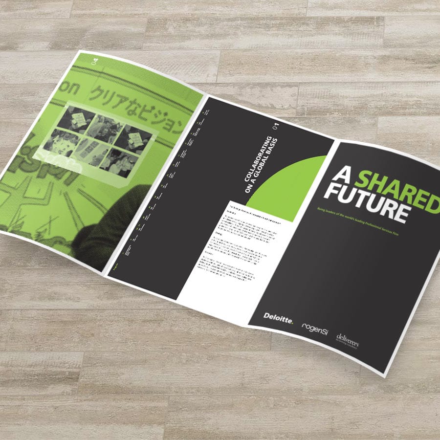 london print room 6 panel a4 leaflets