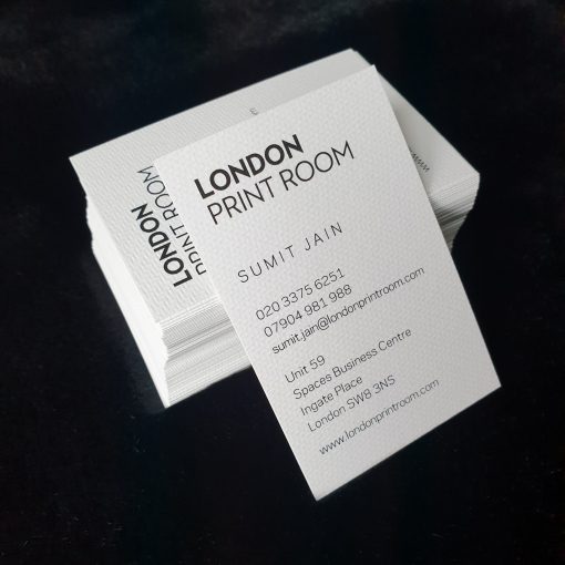Tweed Textured Business Cards | London Print Room