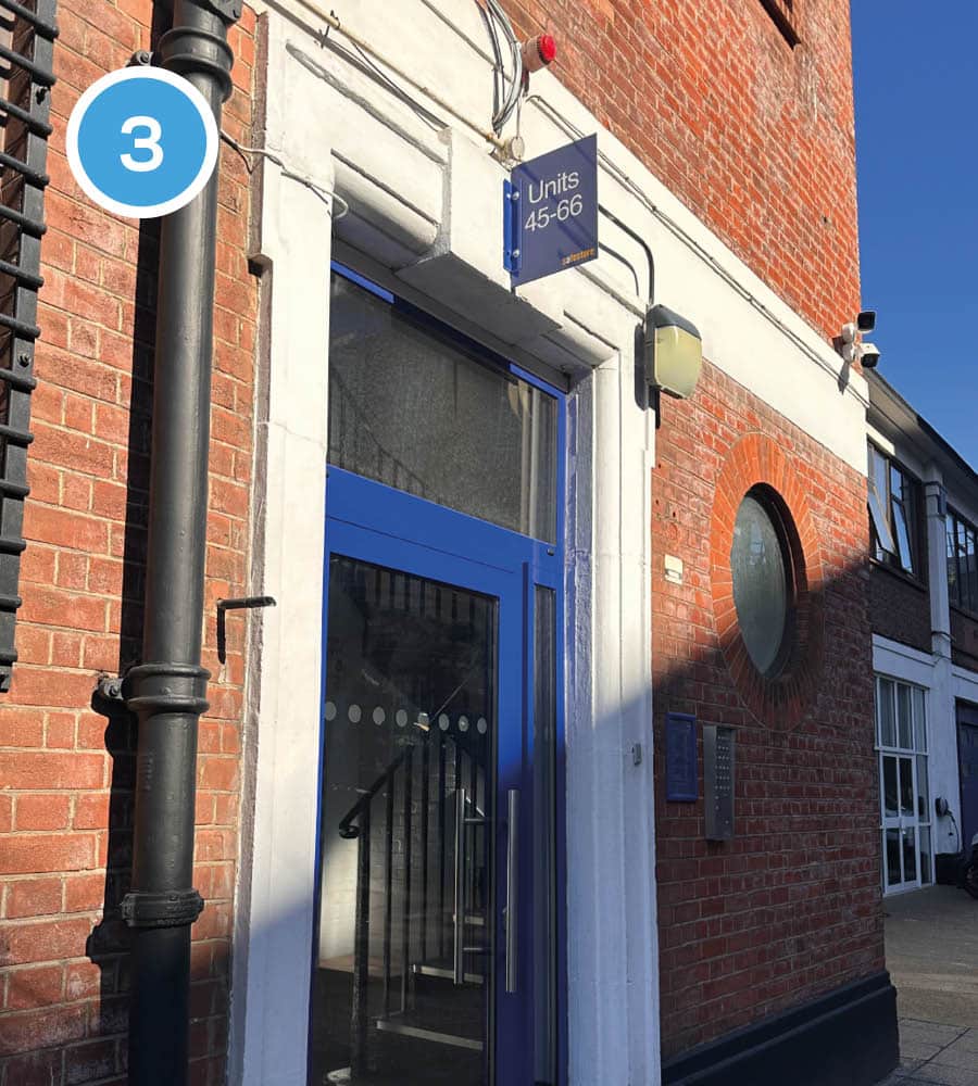 London Print Room — Customer Directions 3 — Unit 59 Entrance